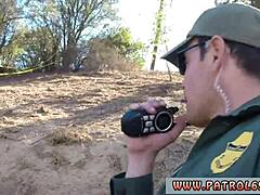 Redhead Teen Seduces Cop Buddy Outdoors