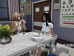 yo, check this wild prison school hospital scene from anime