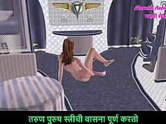 Animated teen in naughty poses