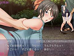 hiroto’s wife moans beyond the wall outdoors