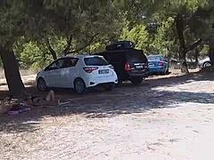 beach amateurs unleash wild passion