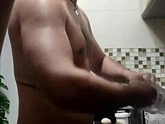 Steamy Gay Moment During Dishwashing