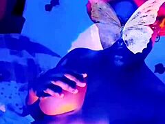 Black Goddess Enjoys Bold Toy