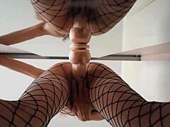 Playful Blonde’s Daring Toy Close-Up