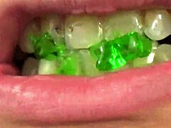 Mouth full of fetish candy?