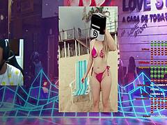 Carimba's solo brazilian tease in web chat episode 18