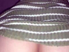 Young Peruvian beauty needs dress help