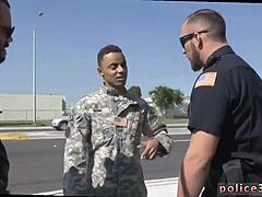 wild gay crew with cops