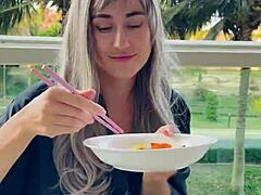 Blonde Model's Exotic Playtime