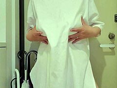 dare to watch this japanese wife’s naked tease?