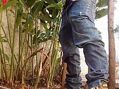 Soloboy Masturbating Outdoors in Wild Display