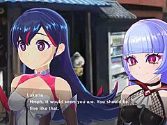 in this hentai anime, taimanin gluttony features big tits cartoon characters in magicami adventures