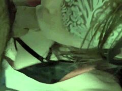 Cute chick gags hard on deepthroat action