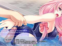 Akumeru family - yunagi route part 2 - relaxing massage in the pool