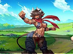Muscle Girls Feel Intense Minos Action