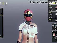 In this 3D hentai, a sexy character engages in solo sex.