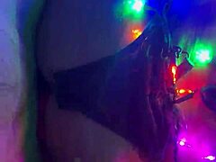 Fishnet beauty handles massive thrill