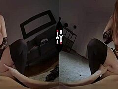 redhead's daring vr blowjob tease