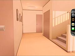 Step-Sis Licked in Hentai Game