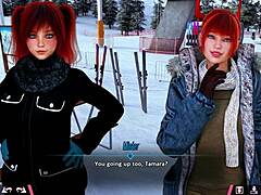 Redheads in daring mischief game