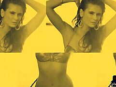 sexy brunette model reveals everything