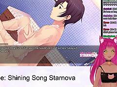 Steamy shower scene in Shining Star Nova Julie route