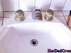 Blonde teenage stepdaughter fucked in pov