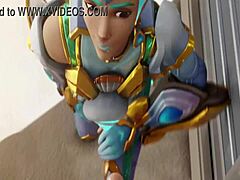 Tracer’s stunning oral in Overwatch porn
