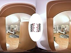 VR Hardcore Double Action With Stunning Curves