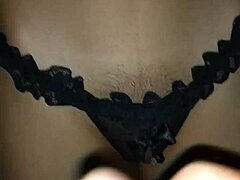 Requested cum on panties but ended on belly