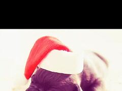 happy holidays with bbw’s daring solo cum tease