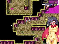 Anime heroine in magical woods