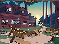 Camp mourning wood’s teasing soft ass in hentai