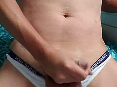 Gay Boy’s Relentless Underwear Masturbation Hits Hard