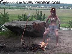 mature amateur pounded hard outdoors in rough style
