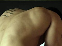 Inked blonde gets naughty on camera