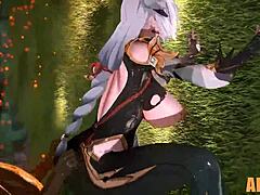 Shenhe's Emotional Anime Intimacy