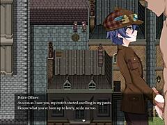 Detective girl aids inventor in feeling a tight creampie in steam city