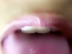 Housewife's steamy video call fun