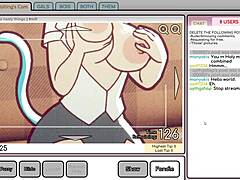 Big-boobed camgirl's anime solo thrill
