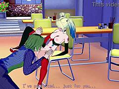 Harley Quinn Hentai Wild Blowjob Action