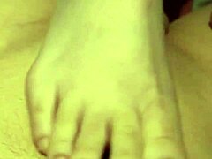 Schoolgirl’s Car Footjob Sparks