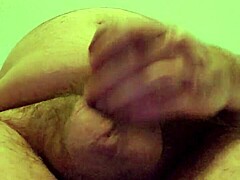 Solo stroking session in hotel room