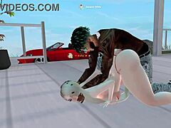 Blonde's bold public thrill