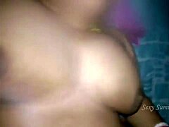 Busty Indian beauty bounces hard