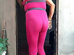 Gay Amateur's Wild Pantyhose Play