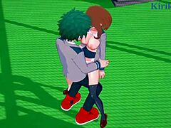 3D Ochako and Izuku action