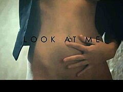 Stunning Busty European Brunette Masturbates Alone