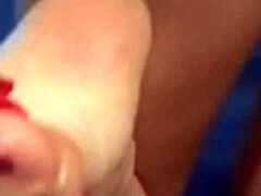 Brunette's intense passion moments