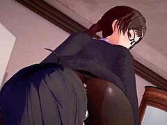 3d couple banging hard in animation